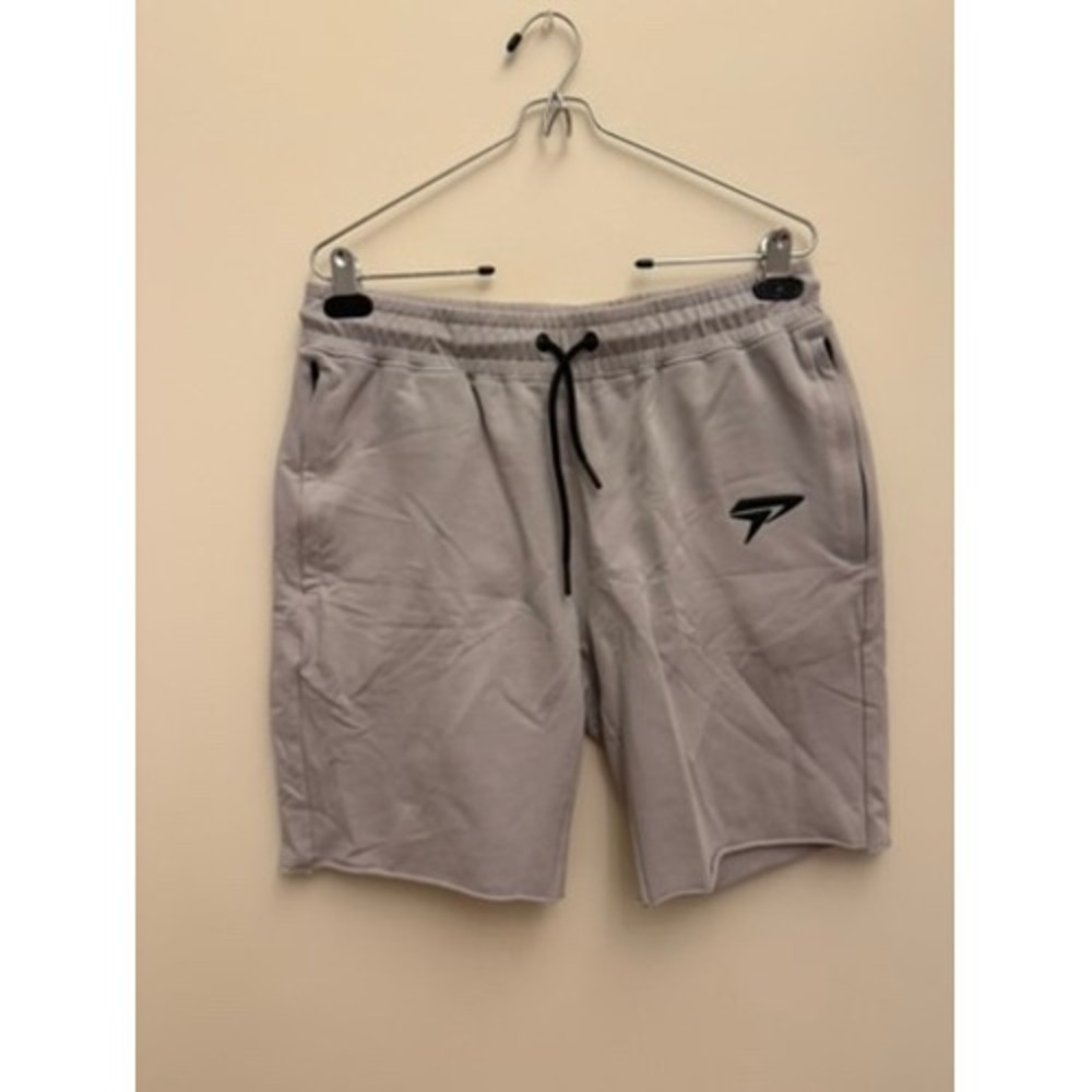 Physiq Apparel Mens Grey Athletic Sweat Shorts Size Large Gym Workout